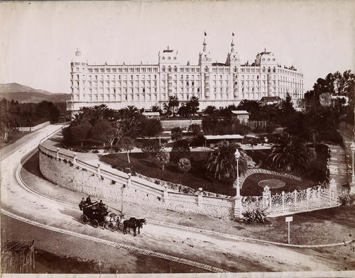 L’Excelsior Hôtel Palace Regina, Cimiez, Nice. Cliché Jean Gilletta, vers 1897. Nice, bibliothèque de Cessole, fonds Gilletta.