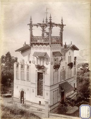La villa Mon Joujou au mont Boron à Nice. Cliché Jean Gilletta, vers 1895. Nice, bibliothèque de Cessole, fonds Gilletta.