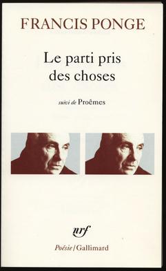 Recueil de poésies de Francic Ponge chez Gallimard, © GALLIMARD