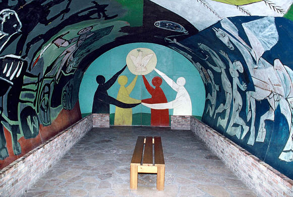 La guerre et la paix, décors de la chapelle du musée de Vallauris, Picasso © Succession Picasso 2020