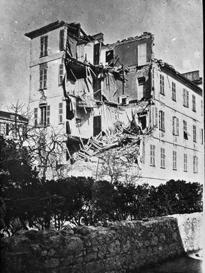 Tremblement de terre du 23 février 1887, maison d'école du quartier Saint-Etienne à Nice © Conseil Général 06